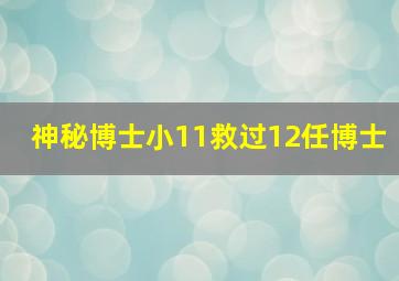 神秘博士小11救过12任博士