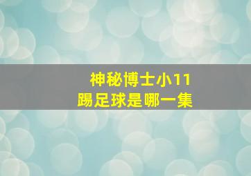 神秘博士小11踢足球是哪一集