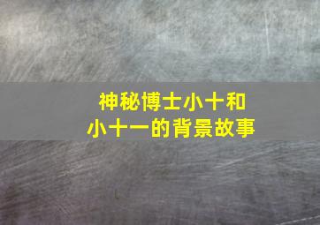 神秘博士小十和小十一的背景故事