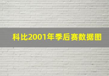 科比2001年季后赛数据图