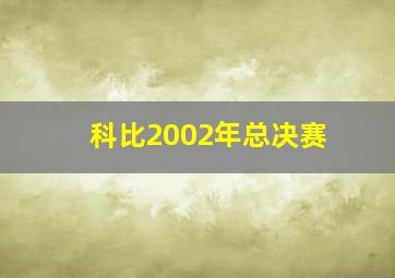 科比2002年总决赛