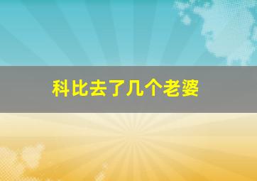 科比去了几个老婆