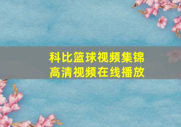 科比篮球视频集锦高清视频在线播放