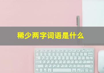 稀少两字词语是什么