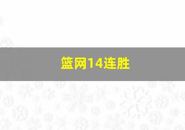 篮网14连胜