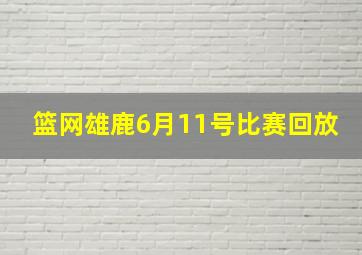 篮网雄鹿6月11号比赛回放