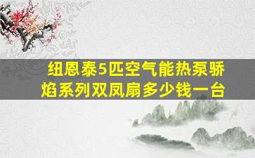 纽恩泰5匹空气能热泵骄焰系列双凤扇多少钱一台