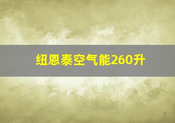 纽恩泰空气能260升