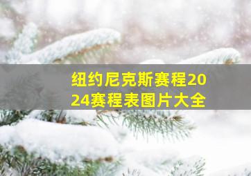 纽约尼克斯赛程2024赛程表图片大全