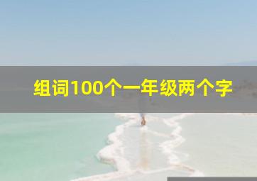 组词100个一年级两个字