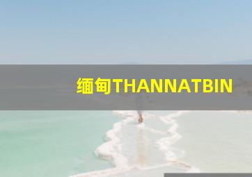 缅甸THANNATBIN