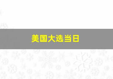 美国大选当日