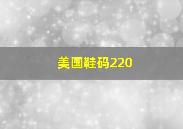 美国鞋码220