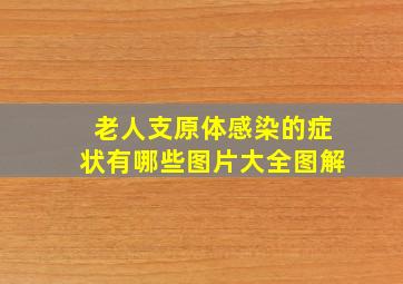 老人支原体感染的症状有哪些图片大全图解