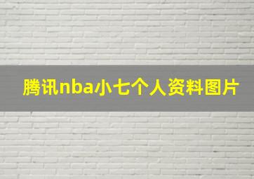 腾讯nba小七个人资料图片