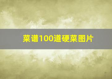 菜谱100道硬菜图片