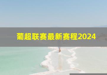 葡超联赛最新赛程2024