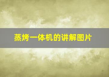 蒸烤一体机的讲解图片