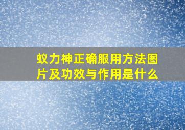 蚁力神正确服用方法图片及功效与作用是什么