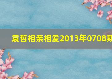 袁哲相亲相爱2013年0708期