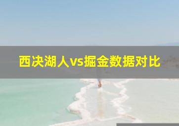 西决湖人vs掘金数据对比