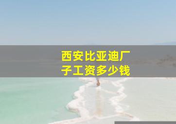 西安比亚迪厂子工资多少钱