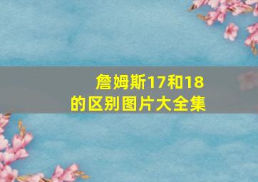 詹姆斯17和18的区别图片大全集