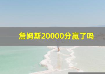 詹姆斯20000分赢了吗