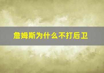 詹姆斯为什么不打后卫