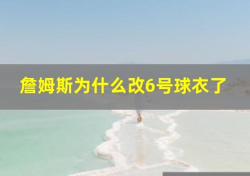 詹姆斯为什么改6号球衣了