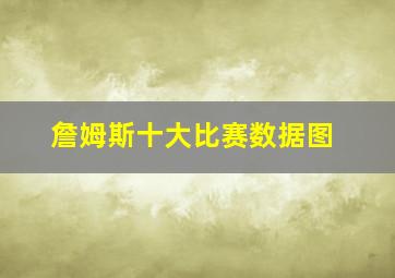 詹姆斯十大比赛数据图