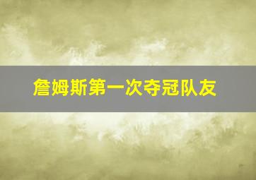 詹姆斯第一次夺冠队友