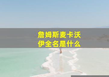 詹姆斯麦卡沃伊全名是什么