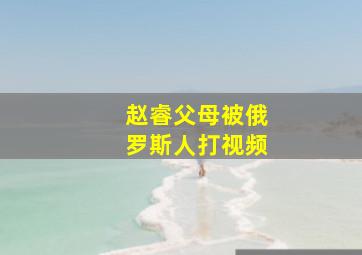 赵睿父母被俄罗斯人打视频