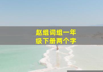 赵组词组一年级下册两个字