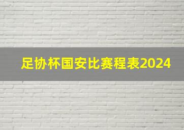 足协杯国安比赛程表2024