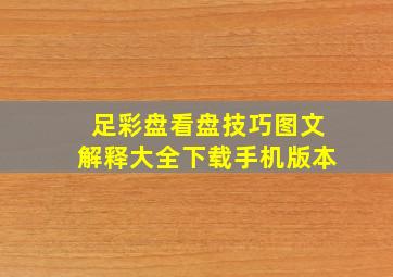 足彩盘看盘技巧图文解释大全下载手机版本