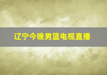 辽宁今晚男篮电视直播