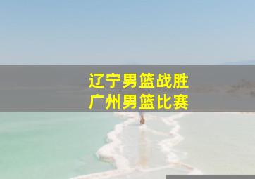 辽宁男篮战胜广州男篮比赛