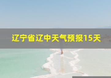 辽宁省辽中天气预报15天