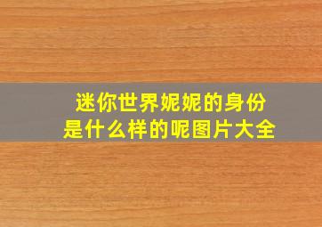 迷你世界妮妮的身份是什么样的呢图片大全