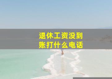 退休工资没到账打什么电话