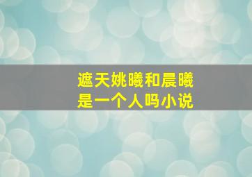 遮天姚曦和晨曦是一个人吗小说