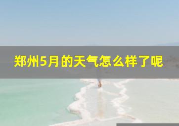 郑州5月的天气怎么样了呢