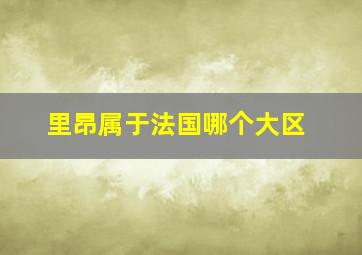 里昂属于法国哪个大区