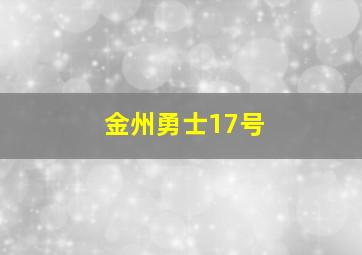 金州勇士17号