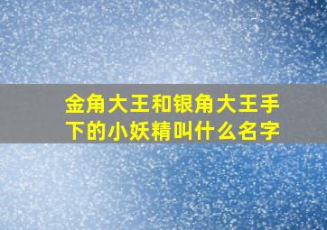 金角大王和银角大王手下的小妖精叫什么名字