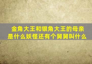 金角大王和银角大王的母亲是什么妖怪还有个舅舅叫什么