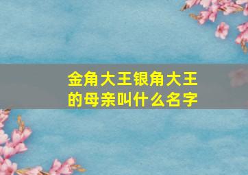 金角大王银角大王的母亲叫什么名字