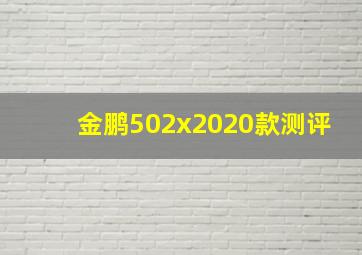 金鹏502x2020款测评